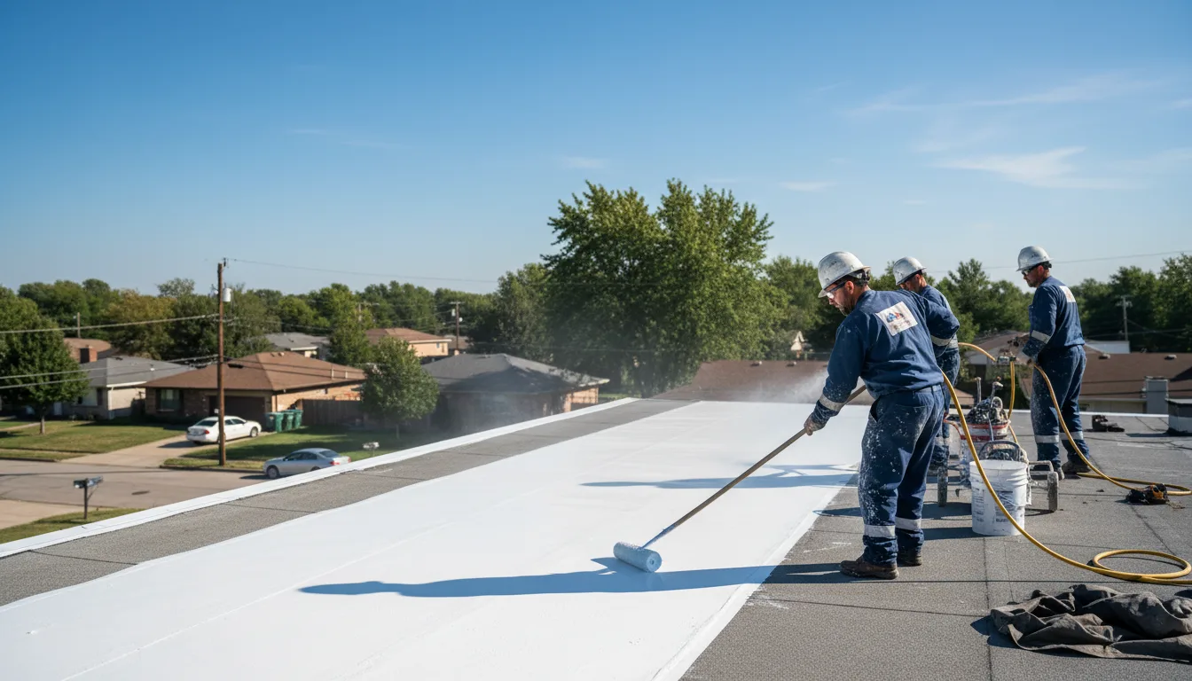 Commercial roof coating in Ector, TX near me